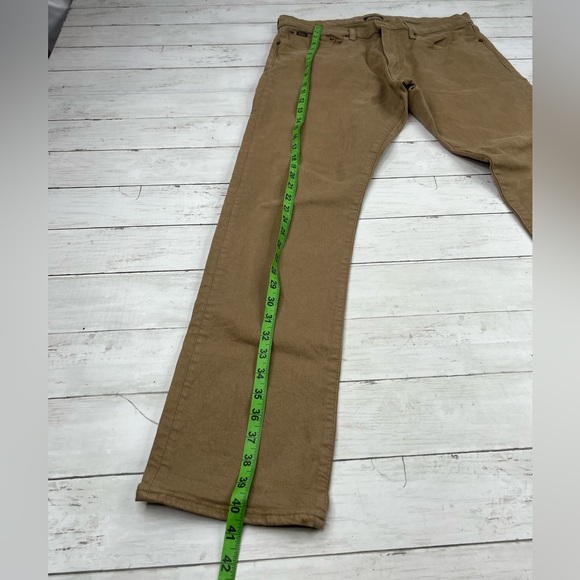 Polo Ralph Lauren Men’s Khaki Slim Straight Size 33x32 Denim Jeans - Picture 11 of 15